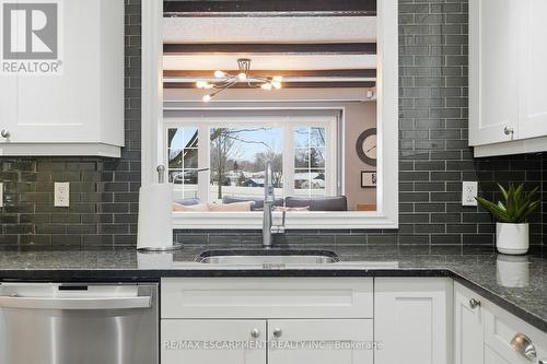 2036 Mountainside Drive, Burlington, ON - Indoor Photo Showing Kitchen With Double Sink