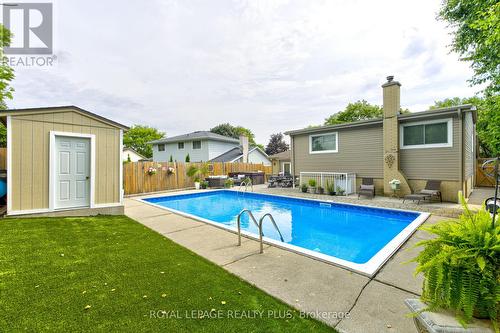 2063 Cavendish Drive, Burlington, ON - Outdoor With In Ground Pool With Backyard With Exterior