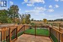 Wooden deck with a rural view - 42 Madonna Drive, Hamilton, ON  - Outdoor With Deck Patio Veranda 