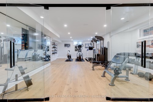 18 Elder Crescent, Hamilton, ON - Indoor Photo Showing Gym Room