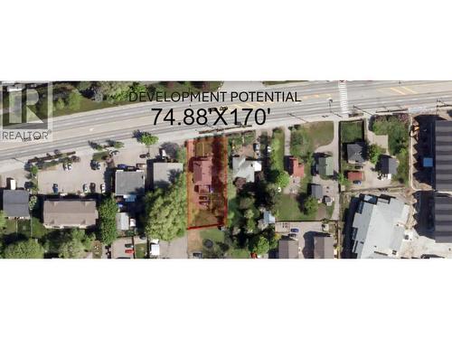 Lot highlighted with dimensions. - 3708 25 Avenue, Vernon, BC - Outdoor With View