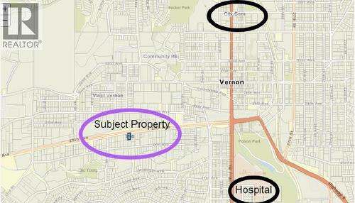 Lot placement in relatively to central Vernon and hospital. High walking score. - 3708 25 Avenue, Vernon, BC - Other