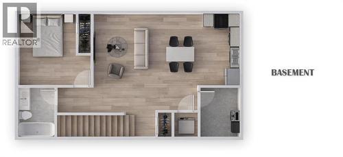 Floorplan of mirrored unit - 2902 14 Avenue, Calgary, AB - Other