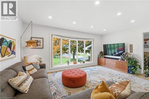 348 Sydenham Road, Dundas, ON - Indoor Photo Showing Living Room With Fireplace