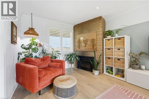 348 Sydenham Road, Dundas, ON - Indoor Photo Showing Living Room With Fireplace