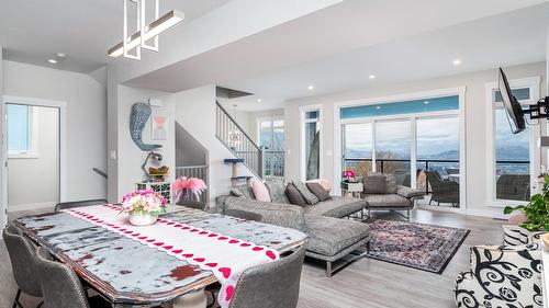 5119 Turtle Pond Place, Vernon, BC - Indoor Photo Showing Living Room With Fireplace