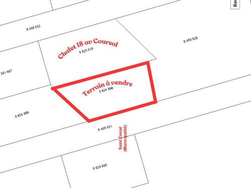 Plan (croquis) - Av. Ellis, Saint-Donat, QC 
