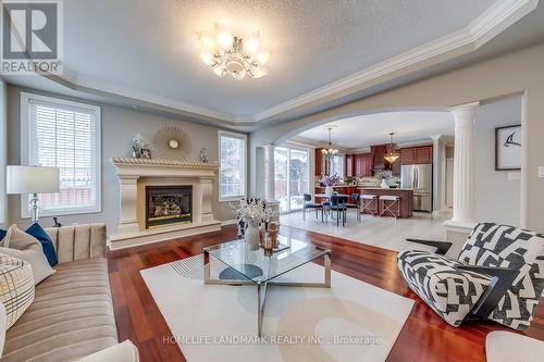 2196 Highcliffe Way, Oakville, ON - Indoor Photo Showing Living Room With Fireplace