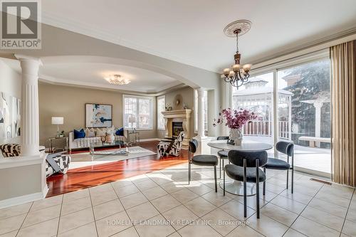 2196 Highcliffe Way, Oakville, ON - Indoor Photo Showing Dining Room With Fireplace