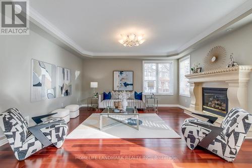 2196 Highcliffe Way, Oakville, ON - Indoor Photo Showing Living Room With Fireplace