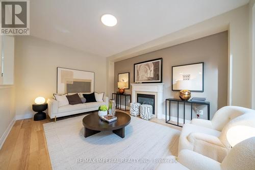2252 Pine Glen Road, Oakville, ON - Indoor Photo Showing Living Room With Fireplace