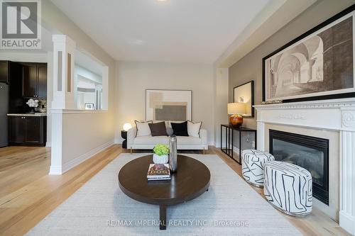 2252 Pine Glen Road, Oakville, ON - Indoor Photo Showing Living Room With Fireplace