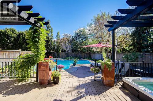 2252 Pine Glen Road, Oakville, ON - Outdoor With In Ground Pool With Deck Patio Veranda