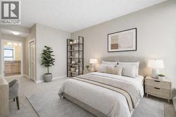 Primary bedroom is generously sized and includes a massive walk-in closet and a private 4-piece ensuite bathroom - 