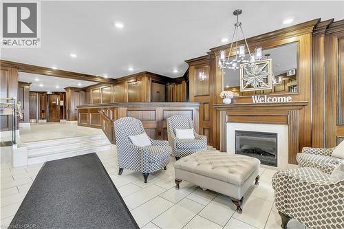 1237 North Shore Boulevard E Unit# 1201, Burlington, ON - Indoor With Fireplace