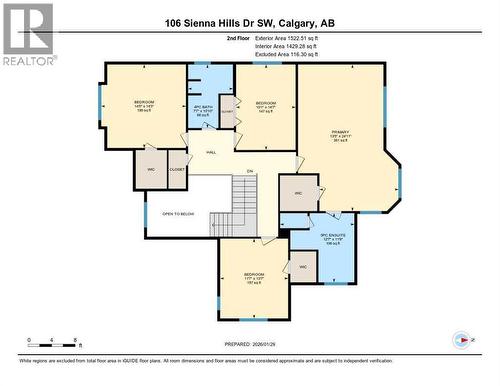 2nd Floor Floorplan - 106 Sienna Hills Drive Sw, Calgary, AB - Other