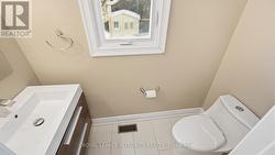 Powder room with heated floor - 