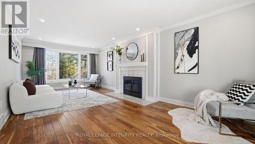 Bright and huge  Living room - 1055 Plante Drive, Ottawa, ON - Indoor Photo Showing Living Room With Fireplace