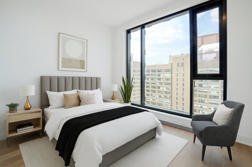Bedroom - Ph2605-2060 Rue Peel, Montréal (Ville-Marie), QC - Indoor Photo Showing Bedroom