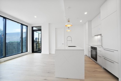 Overall view - Ph2605-2060 Rue Peel, Montréal (Ville-Marie), QC - Indoor Photo Showing Kitchen With Upgraded Kitchen