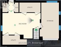 View of basement floor layout - 