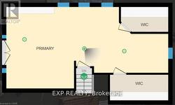 primary bedroom (4th floor) floor layout - 