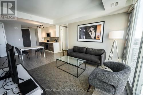 Living Room w/Floor to Ceiling Windows - 1805 - 111 Champagne Avenue, Ottawa, ON - Indoor Photo Showing Living Room