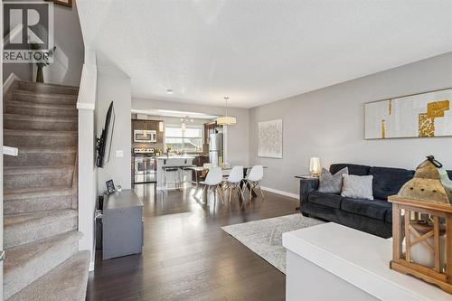 322 Cranford Park Se, Calgary, AB - Indoor Photo Showing Living Room