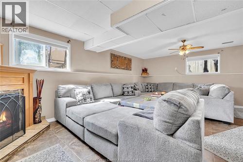 1812 Vicky Circle, Windsor, ON - Indoor Photo Showing Living Room With Fireplace