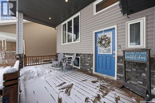 536 Palmer Crescent, Warman, SK - Outdoor With Deck Patio Veranda With Exterior