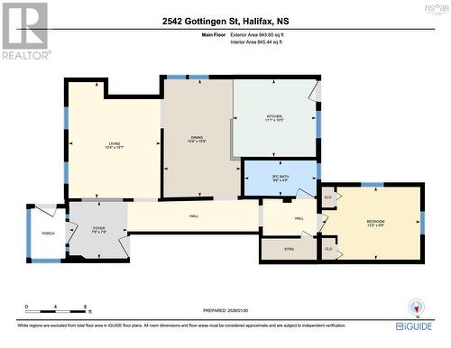 Main floor unit floor plan - 2542 Gottingen Street, Halifax, NS - Other
