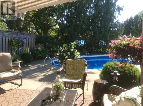 4017 Kingston Court, Burlington, ON - Outdoor With In Ground Pool With Deck Patio Veranda