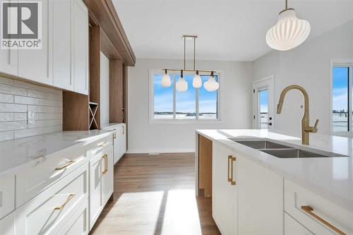 19 Everson Close, Red Deer, AB - Indoor Photo Showing Kitchen With Double Sink
