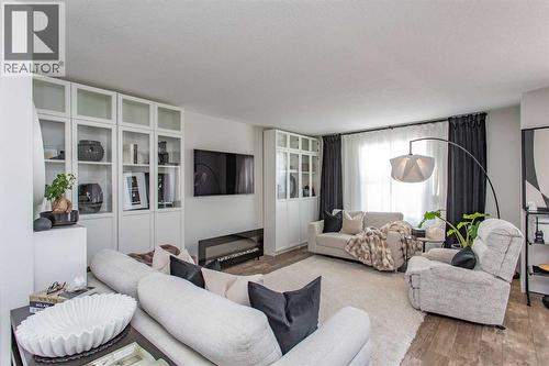 4, 20 Jacobs Close, Red Deer, AB - Indoor Photo Showing Living Room With Fireplace