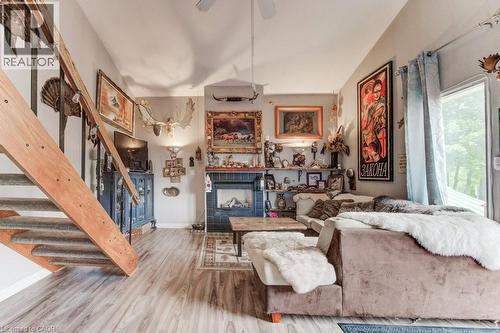 56 Lilac Street, Kitchener, ON - Indoor With Fireplace