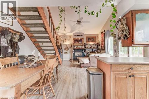 56 Lilac Street, Kitchener, ON - Indoor With Fireplace