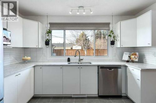 10219 Maplebrook Place Se, Calgary, AB - Indoor Photo Showing Kitchen With Double Sink