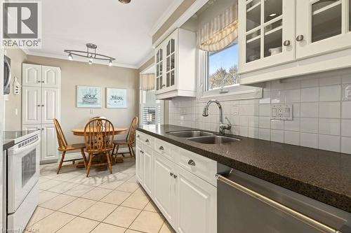 4017 Kingston Court, Burlington, ON - Indoor Photo Showing Kitchen With Double Sink