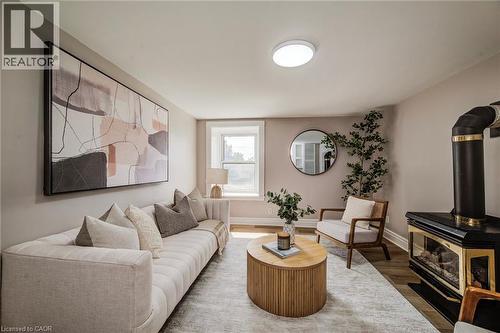 1331 King Street E, Cambridge, ON - Indoor Photo Showing Living Room With Fireplace