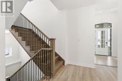 Oak stairwell leading upstairs - 