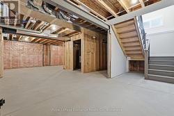 Unfinished basement - ready for drywall - 