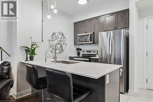 16 Concord Place Unit# 150, Grimsby, ON - Indoor Photo Showing Kitchen With Stainless Steel Kitchen