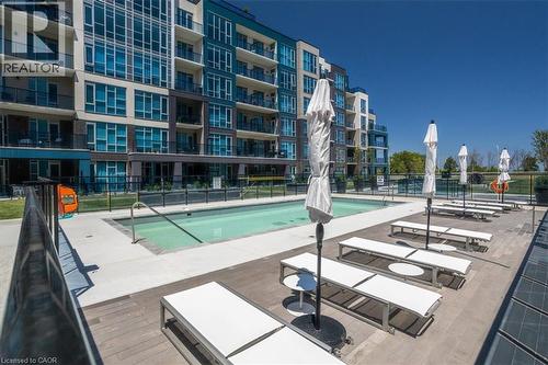 16 Concord Place Unit# 150, Grimsby, ON - Outdoor With In Ground Pool