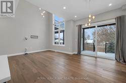 Remote controlled blinds on the tall windows - 