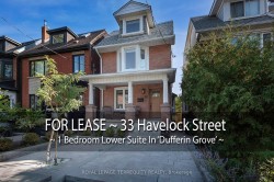 Bsmt-33 Havelock Street  Toronto, ON M6H 3B3