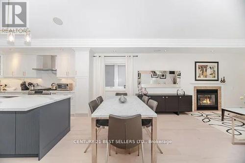 1595 Calverton Court, Mississauga, ON - Indoor Photo Showing Kitchen With Fireplace