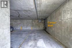 Covered corner parking stall. (parking lines virtually added to show a better understanding of parking stall space) - 