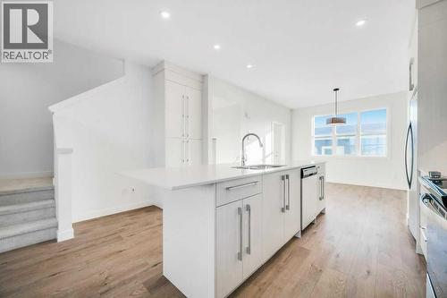 293 Dawson Way, Chestermere, AB - Indoor Photo Showing Kitchen With Upgraded Kitchen