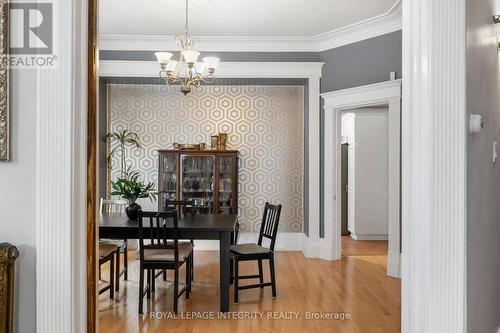 Impressively sized dining space - 553 Gilmour Street, Ottawa, ON - Indoor Photo Showing Dining Room With Fireplace