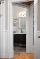 Powder bathroom on the main floor. - 